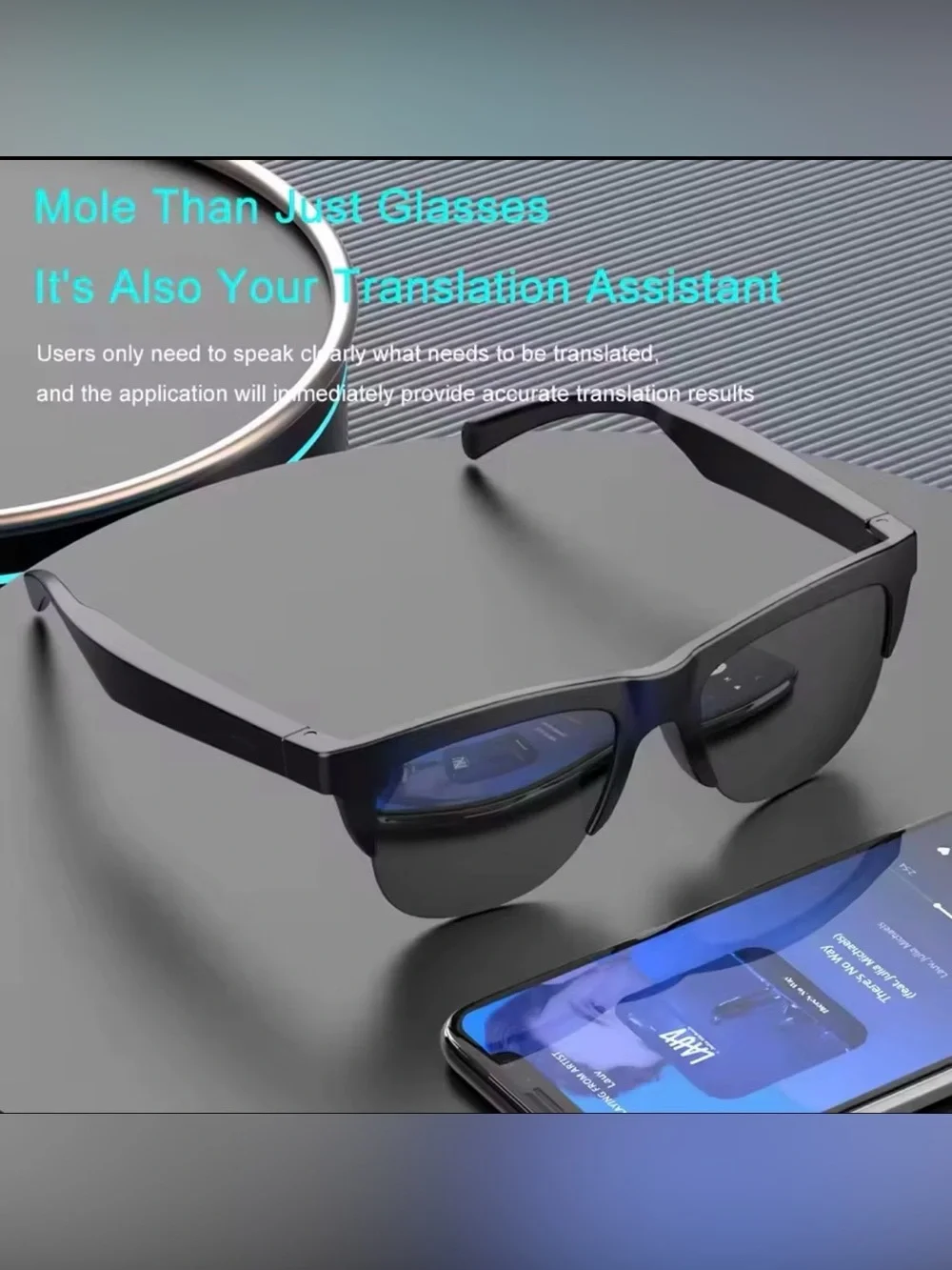 🆕F-01 Smart Wireless Headset combines stylish sunglasses w/integrated Bluetooth
